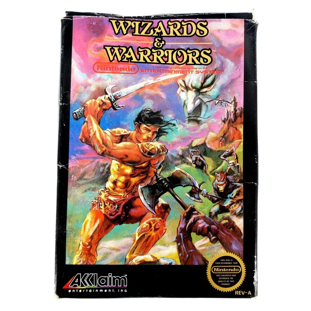 Wizards & Warriors (Nintendo NES, 1987) Authentic Complete Tested & Works